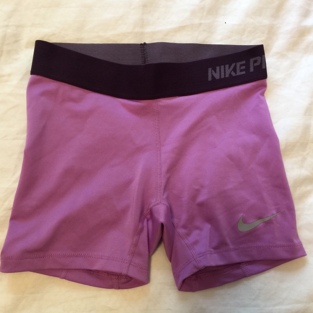 Girls Nike Pro Spandex Shorts